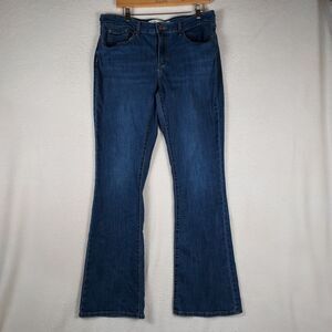 Signature by Levi Strauss Womens Mid Rise Bootcut Jeans Blue Stretch Denim